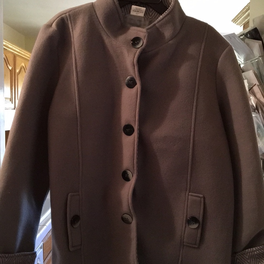 Gray coat.